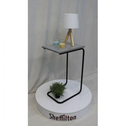 Стол журнальный EL_Sheffilton SHT-CT9 бет чикаг свтл/чрн муар(205155/Сж-87)