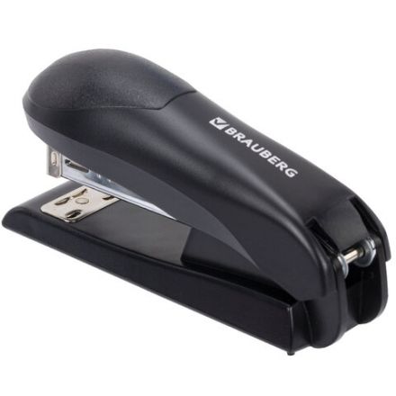 Степлер №24/6, №26/6 BRAUBERG "UNIVERSAL", до 30 листов, на 100 скоб, черный, 272716