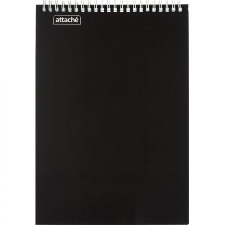 Блокнот на спирали А4 60л. ATTACHE, черный, блок 60г, обложка 215г Блокнот на спирали А4 60л. ATTACHE, черный, блок 60г, обложка 215г