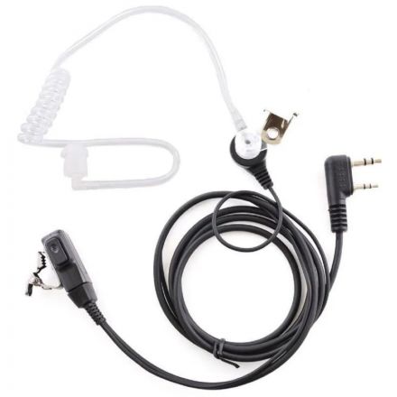 Гарнитура TurboSky TK-2,скрытого ношения с прозрачным звуководом, черный