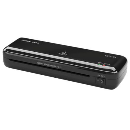 Ламинатор BRAUBERG CHF-01 А4, 60-150 мкм, 25 см/мин, с подарочным набором для ламинирования: резак, обрезчик углов, пленка 52 шт., 532861