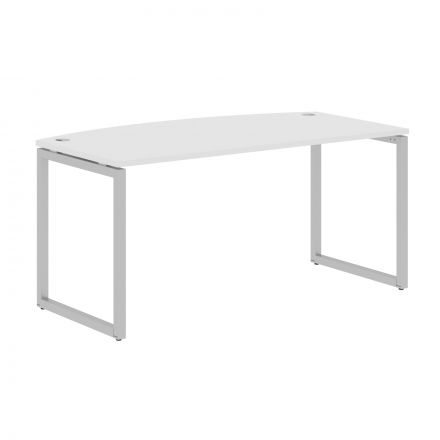 Стол руководителя XQET 169 Белый/Алюминий 1600х867х750 Стол руководителя XQET 169 Белый/Алюминий 1600х867х750