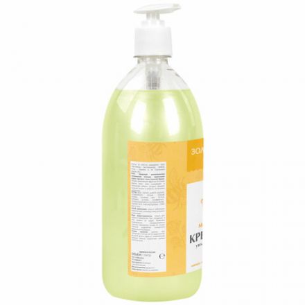 Мыло-крем жидкое 1 л, ЗОЛОТОЙ ИДЕАЛ "Молоко и мёд", дозатор, 609427