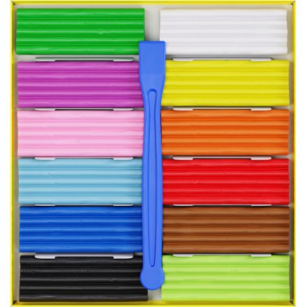 Пластилин классический Гамма Юный художник 12 цветов 168 г со стеком