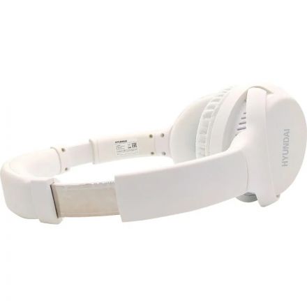 Наушники Hyundai H-HP101 белый, накладные, bluetooth