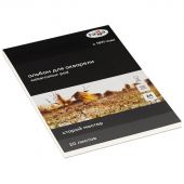 Альбом для акварели, 20л., А4, склейка с 4-х сторон Гамма "Старый Мастер", 300г/м2, крупное зерно, 100% хлопок