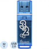 Флеш-память Smartbuy Glossy, 32Gb, USB 2.0,гол,SB32GBGS-B