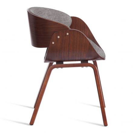 Стул LANDO (mod.8036) дерево / ткань, 59х53х75 см, орех/серый, Aimcasa 28 Стул LANDO (mod.8036) дерево / ткань, 59х53х75 см, орех/серый, Aimcasa 28