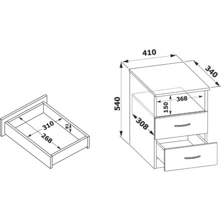 Тумба Сокол КТ-09.1 Венге