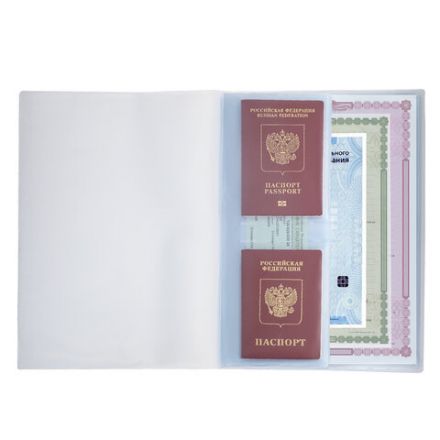 Папка-органайзер, обложка семейная для 2-х комплектов документов, А4, ПВХ, матовая, STAFF, 238873