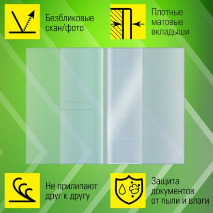 Папка-органайзер, обложка семейная для 2-х комплектов документов, А4, ПВХ, матовая, STAFF, 238873