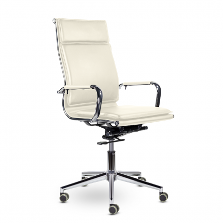 Кресло СН-301 Кайман Комфорт В хром Ср S-0427 (слоновая кость) Кресло СН-301 Кайман Комфорт В хром Ср S-0427 (слоновая кость)