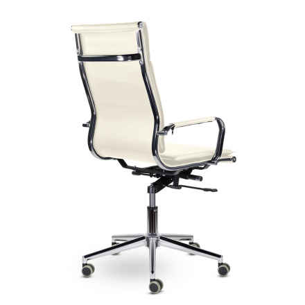 Кресло СН-301 Кайман Комфорт В хром Ср S-0427 (слоновая кость) Кресло СН-301 Кайман Комфорт В хром Ср S-0427 (слоновая кость)