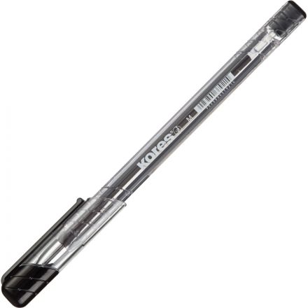 Ручка шариковая одноразовая Kores K11 черная (толщина линии 0.7 мм)