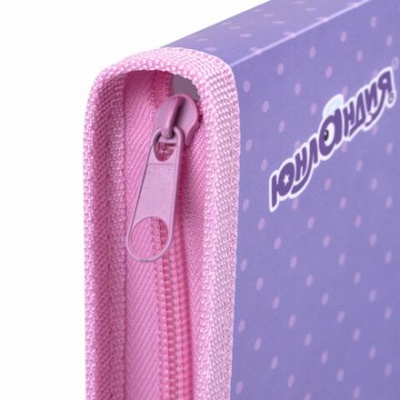 Папка для труда на молнии ЮНЛАНДИЯ А4, 1 отделение, откидная планка, органайзер, "Best fellows", 273392