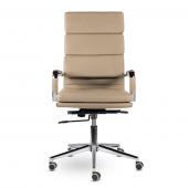 Кресло СН-303 Кайман Трио В soft2 хром Ср S-0413 (кофейный)