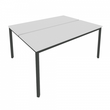 Slim Рабочая станция на металлокаркасе С.СП-6.2 Серый/Антрацит металл 1580*1235*750