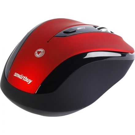 Мышь компьютерная Smartbuy 612AG WLS красная, LED Blue (SBM-612AG-RK)