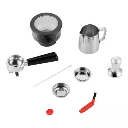 Кофейная станция KITFORT КТ-789, 1550 Вт, объем 2,8 л, для зерен 250 г, ручной капучинатор, серая