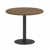 Home Office Стол круглый VR.SP-5-90.1 Орех/Антрацит металл 900*900*750 Home Office Стол круглый VR.SP-5-90.1 Орех/Антрацит металл 900*900*750