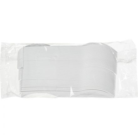 Вилка одноразовая 165мм, белая, КОМУС ПС 100шт/уп