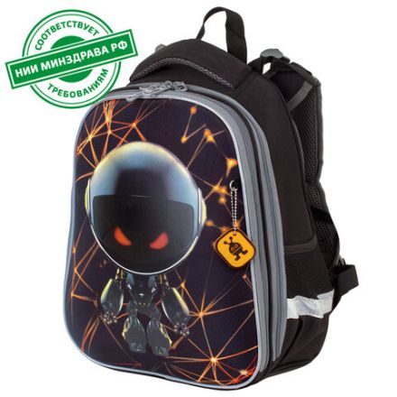 Ранец BRAUBERG PREMIUM, 2 отделения, с брелком, UFO, 38х29х16 см, 227815 Ранец BRAUBERG PREMIUM, 2 отделения, с брелком, UFO, 38х29х16 см, 227815