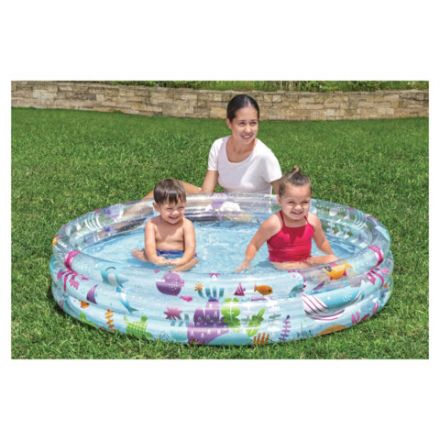 Надувной бассейн детский "Подводный мир", 152х30 см, 282 л, от 2 лет, BESTWAY, 51004
