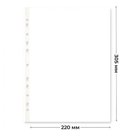 Файл-вкладыш А4 60мкм. S Элементари с перфорац,100 шт.уп