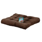 Подушка на стул "ВЕЛЬВЕТ" 38х38 см, полиэстер, коричневая, PRIMILA (ПРИМИЛА) CLASSIC, 700506