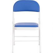 Стул складной FOLDER (mod. 3022G) мет, 46.5х47.5х79, син/бел