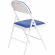 Стул складной FOLDER (mod. 3022G) мет, 46.5х47.5х79, син/бел
