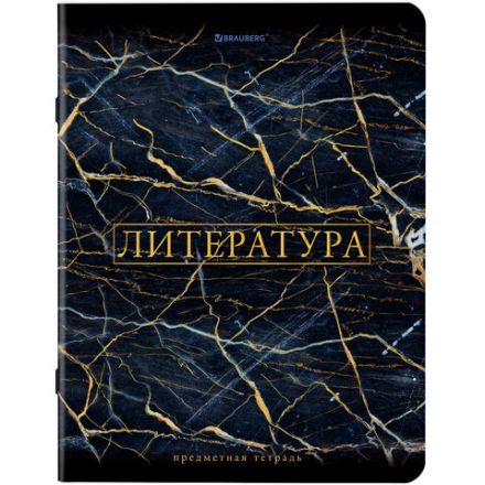 Тетради предметные, КОМПЛЕКТ 12 ПРЕДМЕТОВ, 48 л., SoftTouch, фольга, BRAUBERG, "MARBLE", 404326