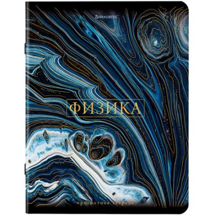 Тетради предметные, КОМПЛЕКТ 12 ПРЕДМЕТОВ, 48 л., SoftTouch, фольга, BRAUBERG, "MARBLE", 404326