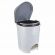 Ведро мусорное с КРЫШКОЙ и ПЕДАЛЬЮ 11 литров, 33х26х27 см, серое, IDEA, М 2891, М2891