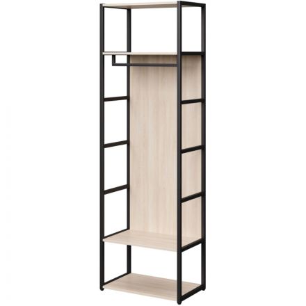 Шкаф гардеробный K-Loft 241H028 670х400х2105 дуб сканд/черный Шкаф гардеробный K-Loft 241H028 670х400х2105 дуб сканд/черный