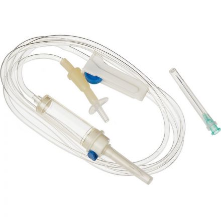 Система для в/в вливания инф.растворов (пластик. игла), KDM