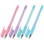 Ручка шариковая BRAUBERG BP-GT PASTEL, СИНЯЯ, корпус ассорти, пишущий узел 0,7 мм, линия письма 0,35 мм, 144503