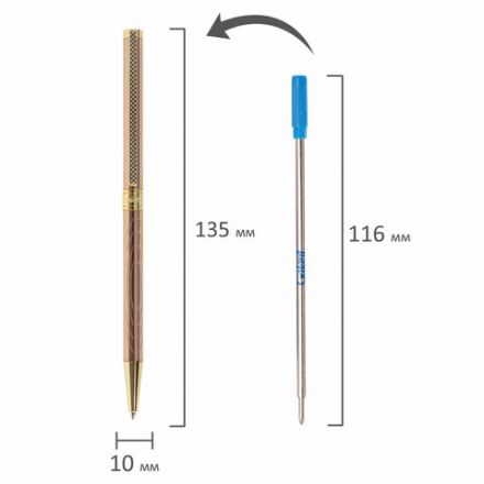 Ручка подарочная шариковая GALANT "ASTRON GOLD", корпус розовое золото, детали золотистые, узел 0,7 мм, синяя, 143526