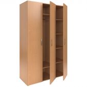 Шкаф для одежды MET_МДО комбинированный 3 двери бук
