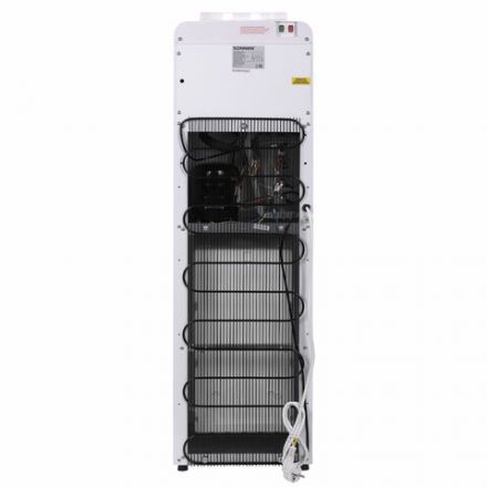 Кулер для воды SONNEN FSC-03AC, напольный, НАГРЕВ/ОХЛАЖДЕНИЕ КОМПРЕССОР, шкаф, 3 крана, белый, 455419