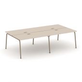 Estetica Рабочая станция на 4 места ES.D.RS-4.3-LK Капучино/Латте металл 2760*1500*750