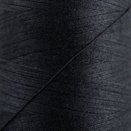 Нитки швейные 40/2 5000 ярд. (4572 м), 1 шт. черные, DEVELIA (Девелиа), 665621