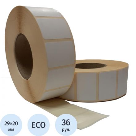 Термоэтикетки Новотрейд 29х20 мм Eco без печати (36 рулонов по 2000 этикеток) Термоэтикетки Новотрейд 29х20 мм Eco без печати (36 рулонов по 2000 этикеток)