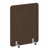 R-line Перегородка на металлических опорах, на роликах DP.R-120-150 Венге/Серый металл 1200*18*1500