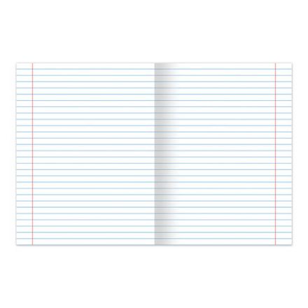 Тетрадь ЗЕЛЁНАЯ обложка 24 л., линия с полями, офсет, "HATBER", 023532, 24Т5B2_05112