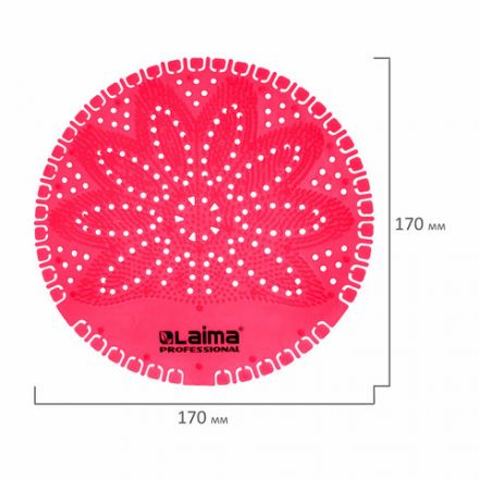 Дезодоратор коврик для писсуара красный, аромат Ягоды, LAIMA Professional, на 30 дней, 608897 Дезодоратор коврик для писсуара красный, аромат Ягоды, LAIMA Professional, на 30 дней, 608897