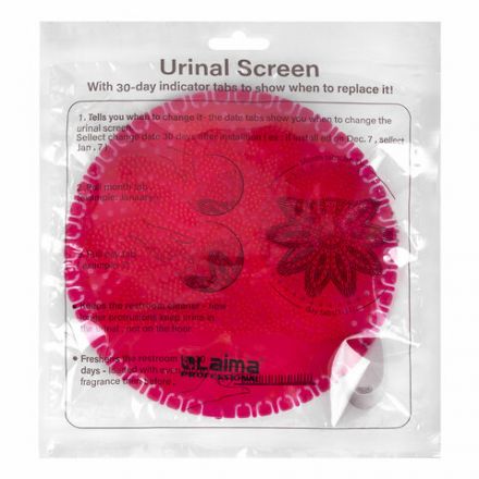 Дезодоратор коврик для писсуара красный, аромат Ягоды, LAIMA Professional, на 30 дней, 608897 Дезодоратор коврик для писсуара красный, аромат Ягоды, LAIMA Professional, на 30 дней, 608897