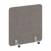 R-line soft Перегородка на металлических опорах, на роликах AP.R-120-120 Romeo 05/Серый металл 1200*18*1200