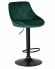 Стул барный DOBRIN LOGAN BLACK, зеленый велюр (MJ9-88)