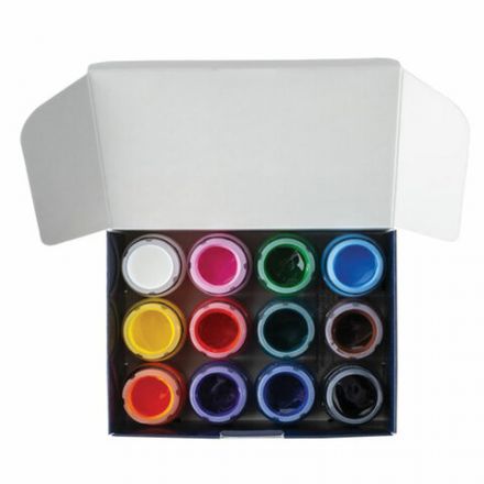 Краски акриловые матовые "Декола", 12 цветов по 20 мл, в банках, Невская Палитра, 143411021